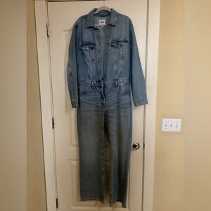 Zara Blue Denim Jumpsuit